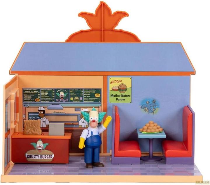 Actual product image Jakks Pacific Simpsons minifigures playset Krusty Burger