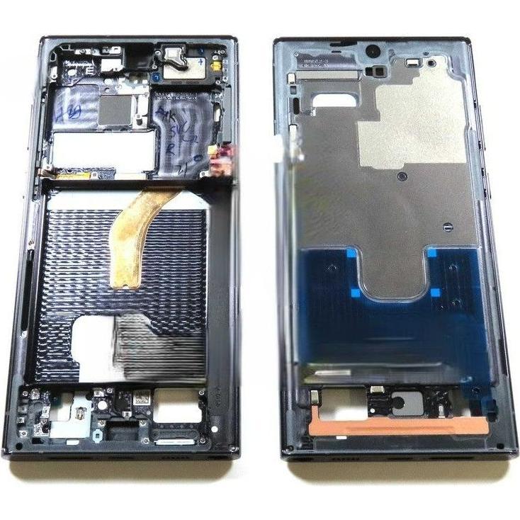 Samsung Galaxy S22 Ultra Display Frame - Phantom Black (Galaxy S22 Ultra), Mobilgerät Ersatzteile
