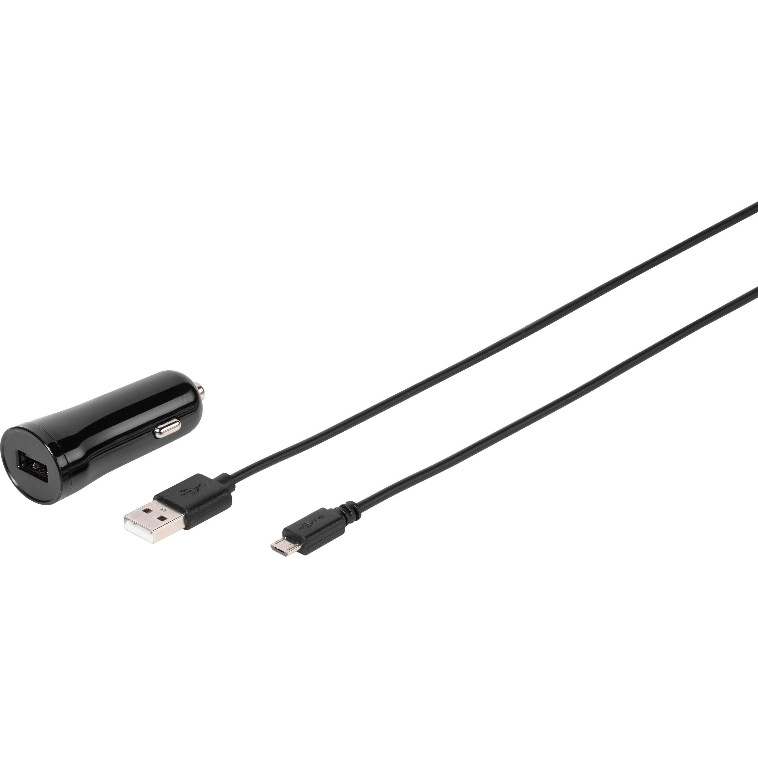 Vivanco Fast Black Auto, Auto Adapter, Schwarz