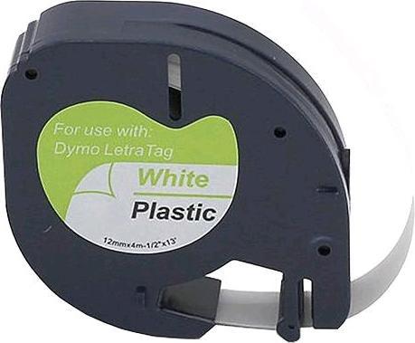 Produktbild Schriftband 14972 Kompatibel ersetzt DYMO 91221, SO721660 Polyester Bandfar (1.20 cm, Weiss)