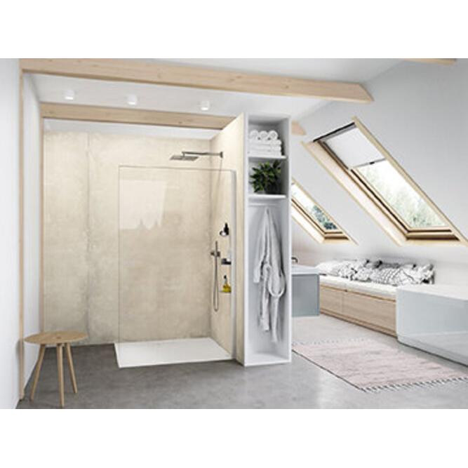 Hüppe, Duschkabine + Duschwand, Select+ Seitenwand alleinstehend, Querbügel, 8mm Glasstärke, Breite 900mm (211 cm, 98 cm...