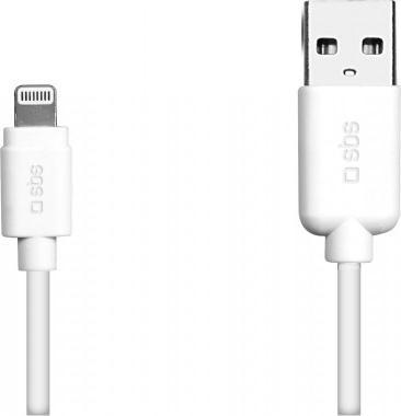 Image du produit SBS Câble de données USB 2.0 - Apple Lightning (1 m, USB 2.0)
