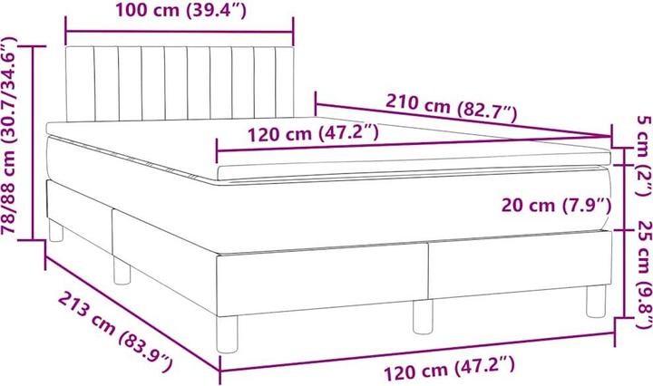 Image du produit vidaXL Daye (120 x 210 cm)
