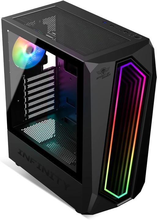 Produktbild Spirit Of Gamer Boitier Moyen Tour Atx Infinity RGB Avec Panneaux Vitrés (Noir) (ATX, mATX, Mini-ITX)