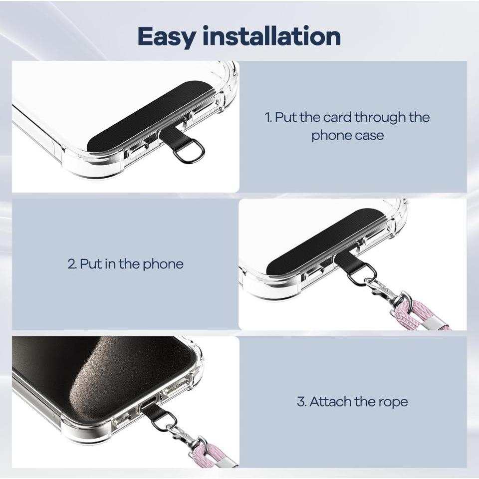Thumbnail - Screenguard Universal Necklace Handykette für Smartphone Hüllen, Handykette, Rosa