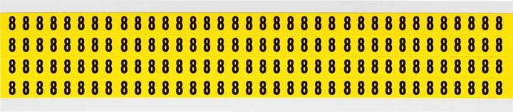 Actual product image Brady 3400-8, B-499, black on yellow, 6 x 9mm, number 8, character height 6.3mm(25 K. á 144 E.) (0.60 cm)