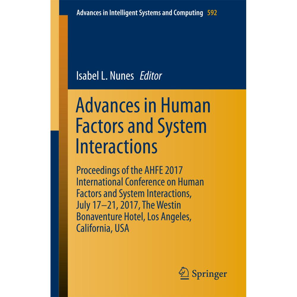 Advances in Human Factors and Systems Interaction, Fachbücher von Isabel L. Nunes