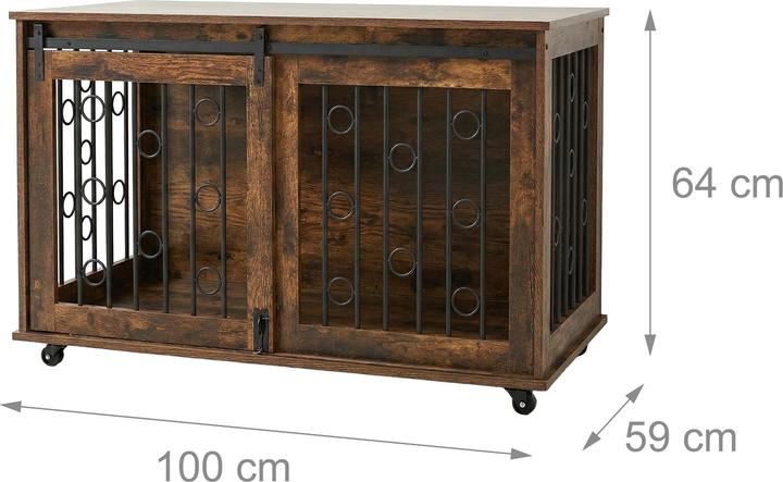 Relaxdays Cage à chien (Chenil pour chiens)