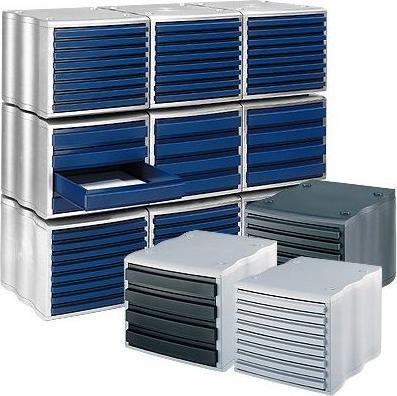Produktbild Styro Schubladenbox wave, 4 oder 8 Schübe, Polystyrol (C4)