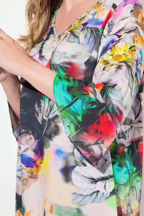 Produktbild Miamoda Tunika, A-Linie, Allover-Druck, V-Ausschnitt mit Zierperlen (46)