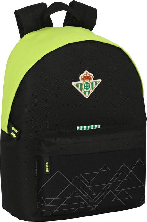 Real Betis Balompié school rucksack 31 x 41 x 16 cm black neon green