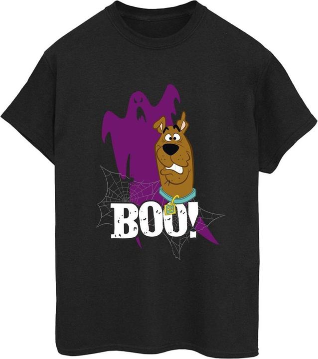 Actual product image Scooby Doo Womens/Ladies Boo Ghost Cotton Boyfriend T-Shirt (5XL)