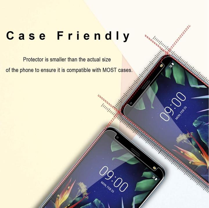 Actual product image Screenguard LG K40 bulletproof glass protective film Case Friendly Design (1 pcs., K40)
