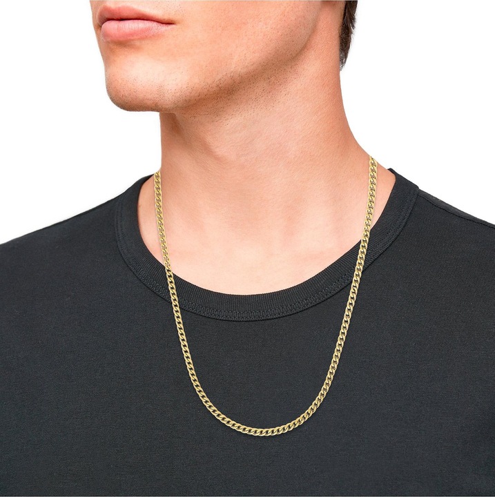 Immagine prodotto S.Oliver Collana da uomo, acciaio inox IP oro (Acciaio inossidabile, 50 cm)