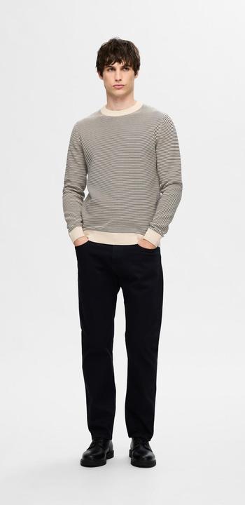 Immagine prodotto Selected Homme Maglia con scollo rotondo a righe (XXL)