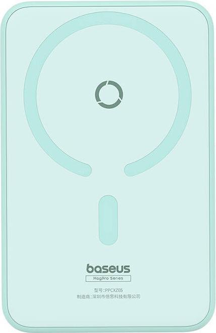 Image du produit Baseus Banque d'alimentation MagPro Magnetic 5000mAh 20W, MagSafe (menthe) (10000 mAh, 20 W, 37 Wh)