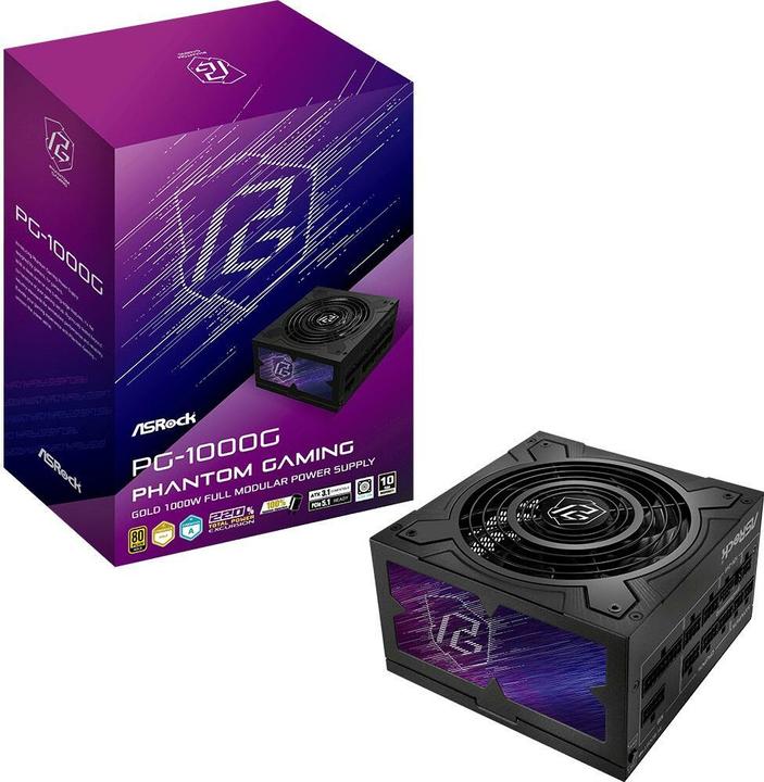 AsRock Alimentation ATX Phantom Gaming - 1000W (Noir) (750 W)