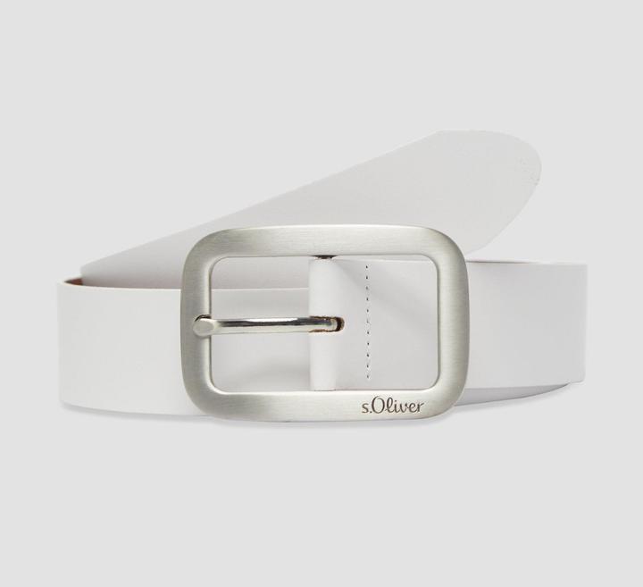 Produktbild S.Oliver Taillengürtel Gürtel aus Leder mit Logo (90)