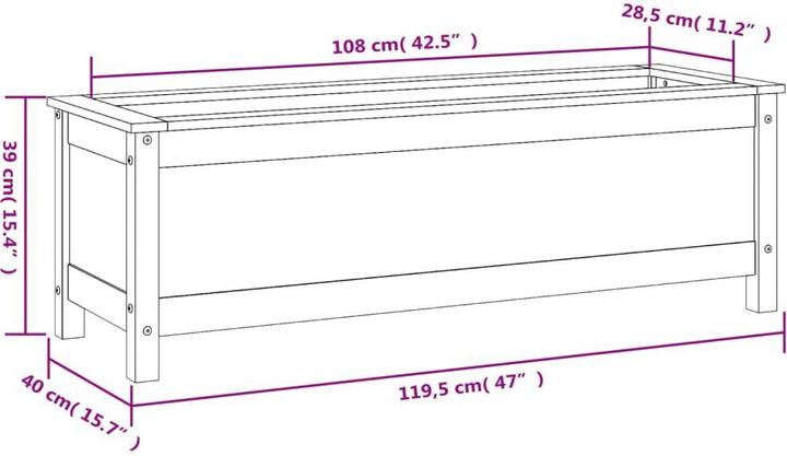 Produktbild vidaXL Hochbeet