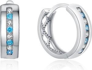 Produktbild Moiss Silver round earrings with colored zircons E0000412