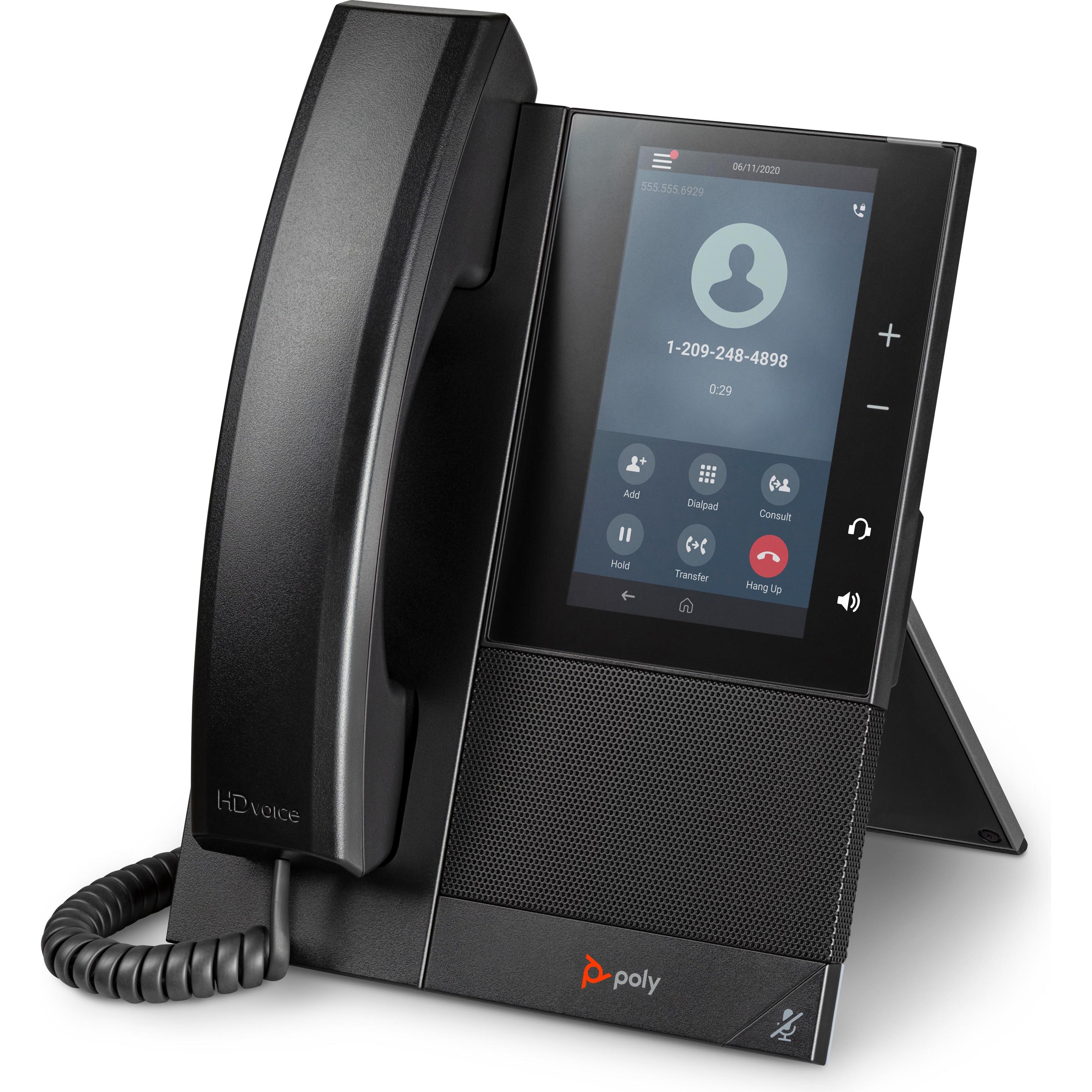 HP Poly CCX 500 BMP SIP PoE-e, Telefon, Schwarz