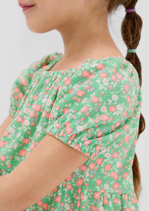 Actual product image S.Oliver Kleid Crêpe-Kleid mit Puffärmeln (104)