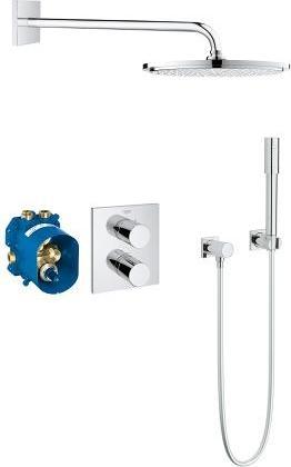 Image du produit Grohe Grohtherm 3000 C kit encastré avec thermostat, douche de tête/douchette chromé