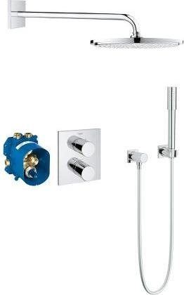 Produktbild Grohe Grohtherm 3000 C Unterputz Set mit Thermostat, Kopf-/Handbrause chrom