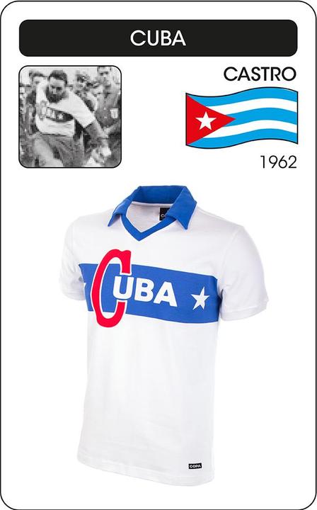 Immagine prodotto Copa Football Maglia retrò Cuba Fidel Castro 1962 (S)