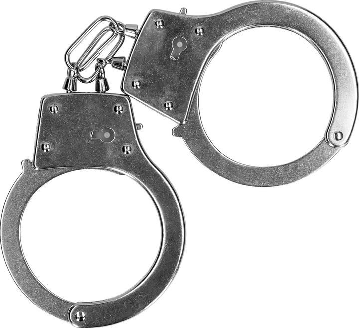 Ouch! Metal Hand Cuffs - Silver