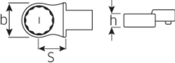 Actual product image Stahlwille Ring insertion tools 13 mm f
