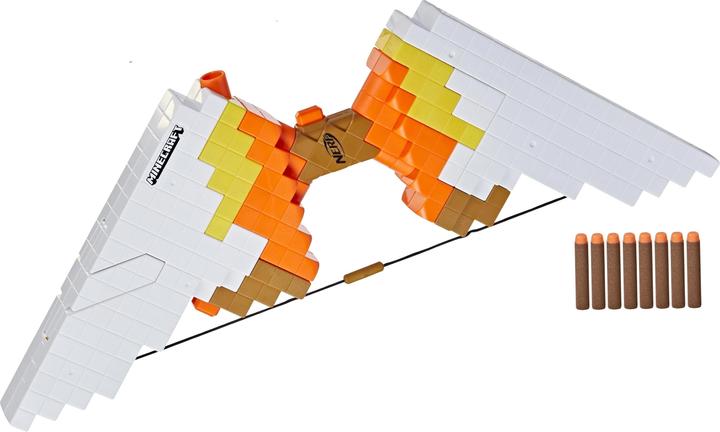 Nerf Minecraft motorised sabrewing bow fires darts