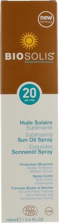 Produktbild Biosolis Sublimating Oil Spray (Sonnencreme, SPF 20, 100 ml, 133 g)