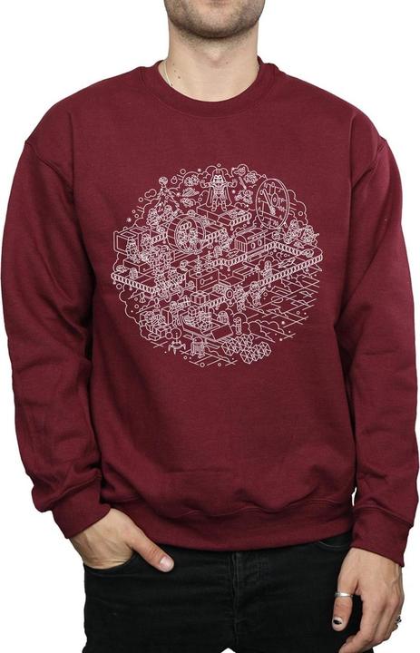 Immagine prodotto Star Wars Christmas Death Star Felpa Uomo (XL)