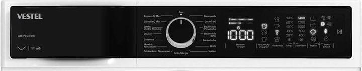 Produktbild Vestel Waschmaschine WMI99342 WIFI 9kg/1400Umin wh A (Speditionsversand) (9 kg, Links)
