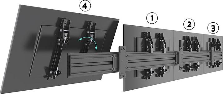 Actual product image Multibrackets M Menu Board Wall Mount Pro MBW4X1U VESA 300