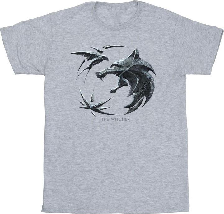 Netflix The Witcher Wolf Logo TShirt