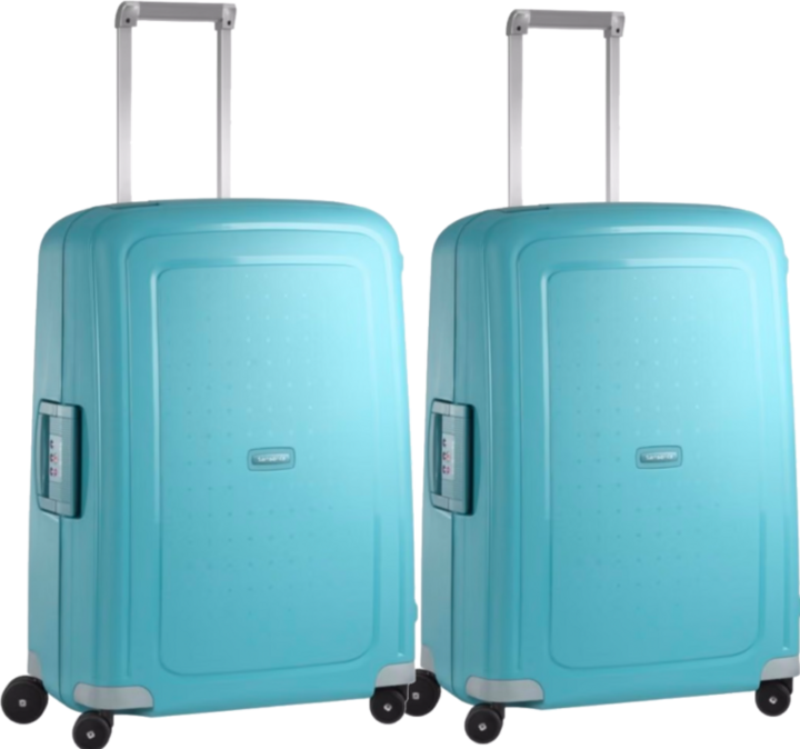 Produktbild Samsonite S'cure Spinner 69cm Duo Pack Aqua Blau (79 l)