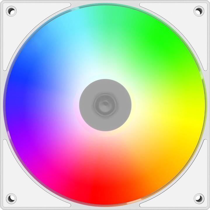 Produktbild ID-Cooling AS-140-ARGB-W (2-pack) - Kabinet kler - 140mm - Hvid med RGB - 25 dBA (140 mm, 2x)