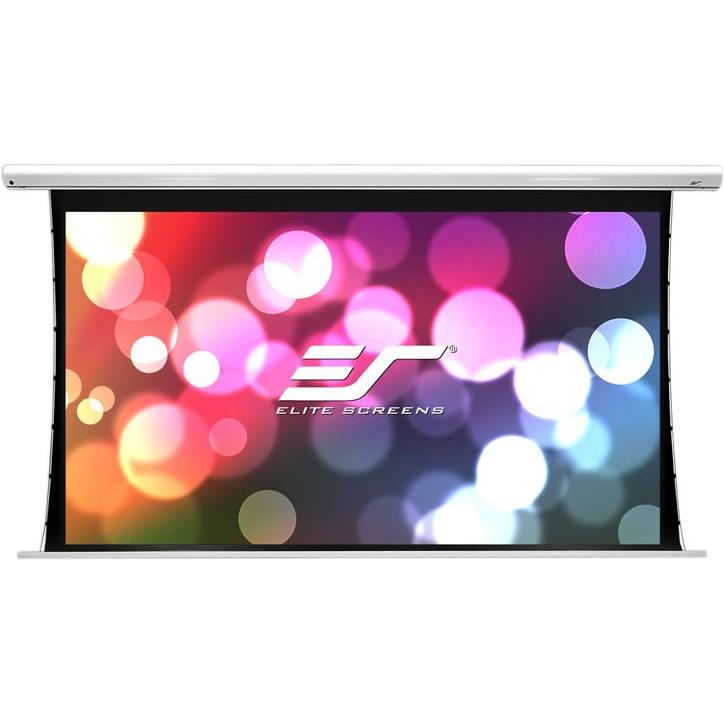 Elite Screens Saker Tab Tension (120", 16:9), Leinwand, Weiss