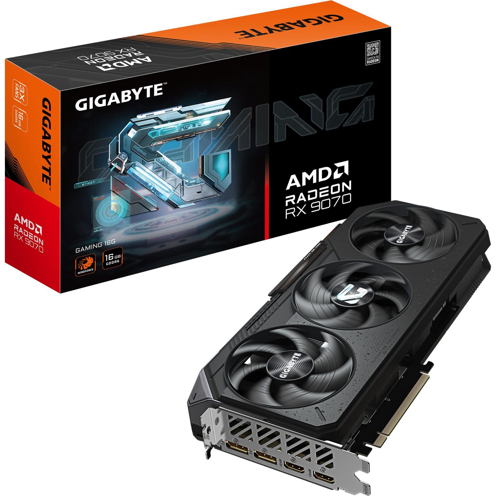 Gigabyte Radeon RX9070 Gaming 16GB GDDR6 2xHDMI 2xDP (16 GB), Grafikkarte