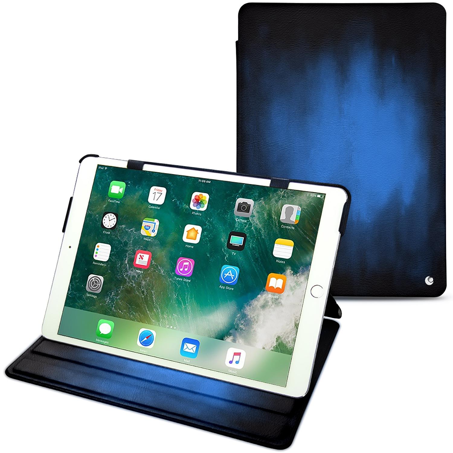Noreve Lederschutzhülle horizontal (iPad Air 2019 (3. Gen)), Tablet Hülle, Blau