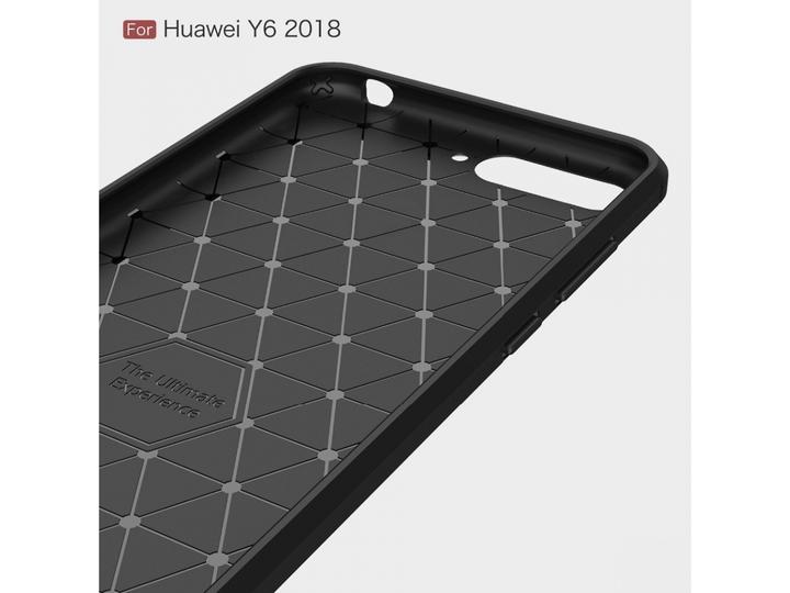 Immagine prodotto Screenguard Huawei Y6 2018 Cover Carbon Brushed Soft TPU (Huawei Y6 (2018))