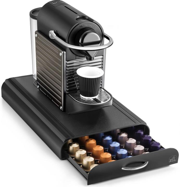 Actual product image Luxe capsule houder met lade - opbergelement - tbv Nespresso cuphouder- machine standaard - 50 cups