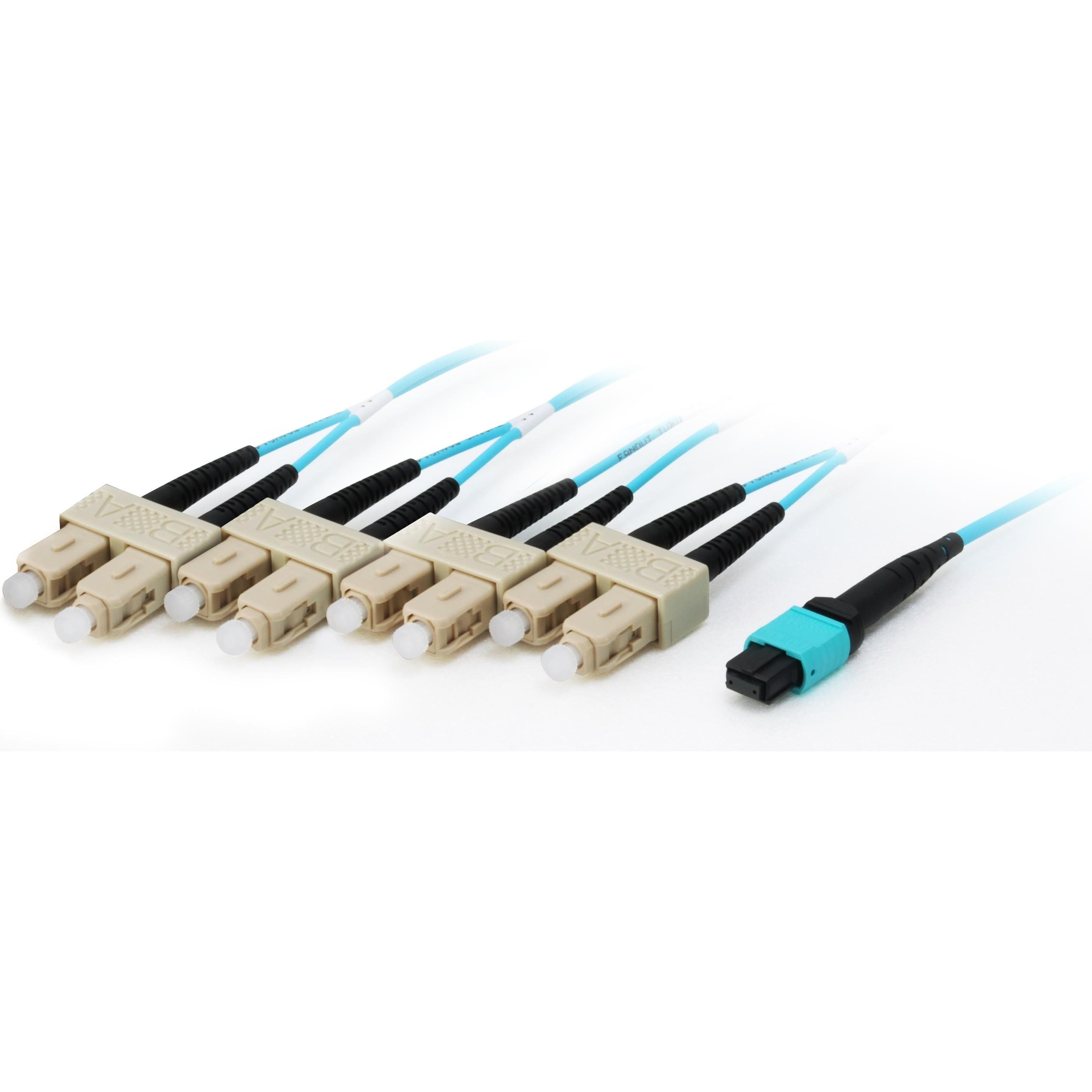 equip MTP/SC Trunk Fiber Patch Cord OM4 M/M (CAT8.2, 10 m), Netzwerkkabel