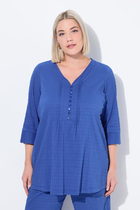 Produktbild Ulla Popken Bubble-Tunika, Biesen, Herzausschnitt, 3/4-Arm (42, 44)