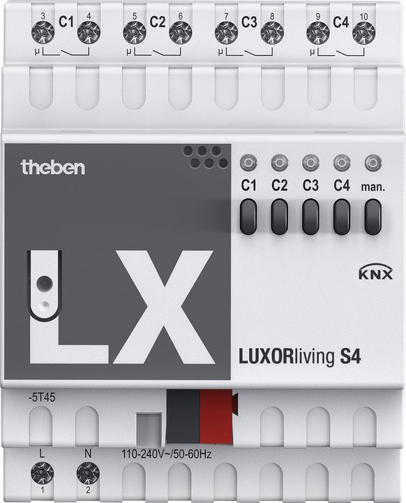 Actual product image Theben LUXORliving S4 (Switch actuator)