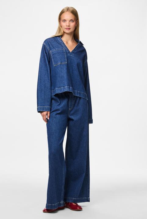 Immagine prodotto Pieces Pcsilke V-Ausschnitt Denim Hemd (L)