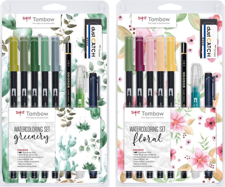 Actual product image Tombow watercolour set (Green, 5 x)