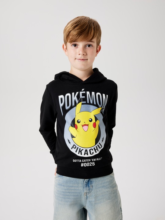 Actual product image Name it Nkmdu Pokemon Nreg Sweat Wh Bru Noos Sky (122)